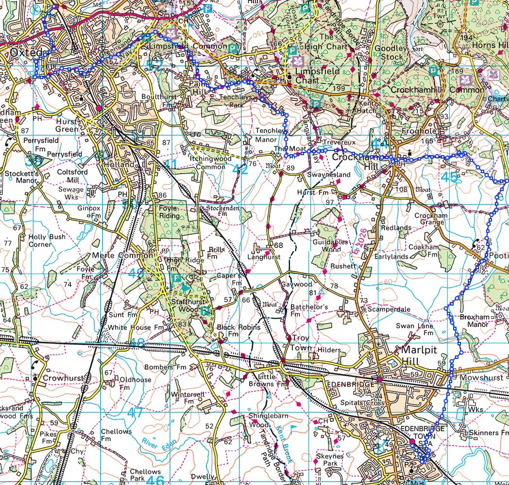 >Oxted to Edenbridge